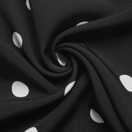 Polka Dot Strapless Wide Leg Jumpsuit