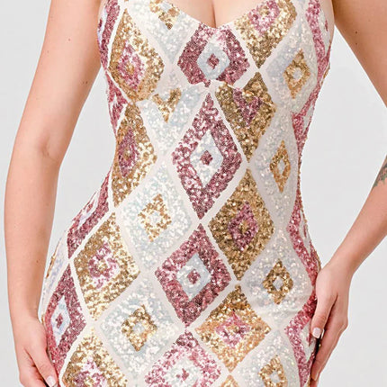 DIAMOND PATTERN DRAWSTRING