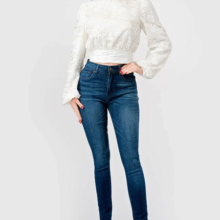 LUXE SEQUINS TEXTURE SATIN OPEN BACK TIE CROPPED TOP