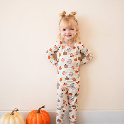 Pumpkins Beige (Long Sleeve PJ)