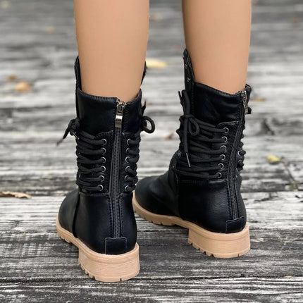 Stylish Fashionable Round Toe Boots