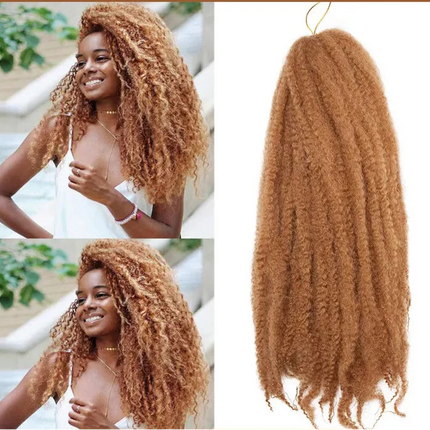 18" Marley Hair for Braids | Afro Kinky Ombre Braiding Hair | Kanekalon Extensions | 30 Strands/Pack
