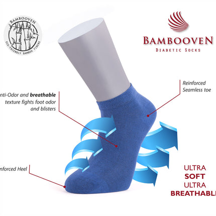 Bambooven Men’s Bamboo Lightweight Dress & Trouser Socks – (6 Pack) 634