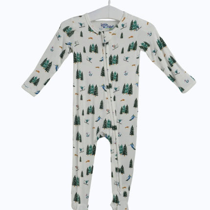 Ski Bamboo Zipper Footie