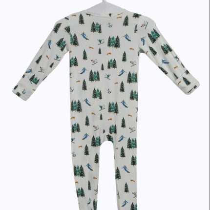 Ski Bamboo Zipper Footie