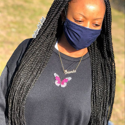 Twist Braided Wig | Box Braided Lace Front Wig | Faux Locs & Goddess Braids | Synthetic Hair
