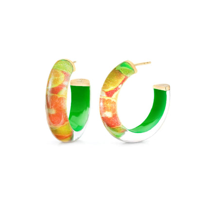 Sour Illusion Hoop Earrings