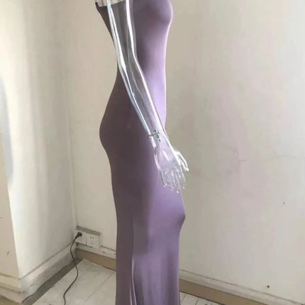 Spaghetti Strap Bodycon Maxi Dress