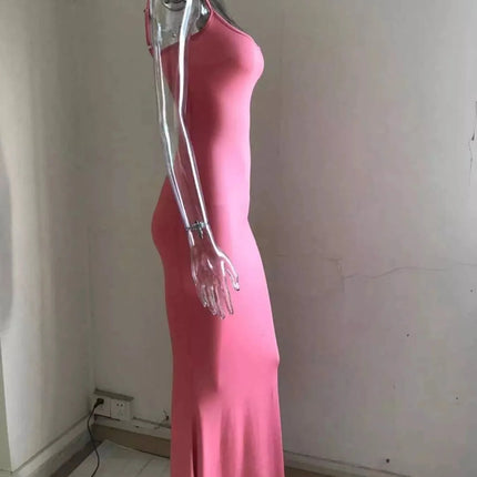 Spaghetti Strap Bodycon Maxi Dress