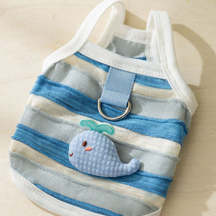 Stylish Striped Breathable Pet Top
