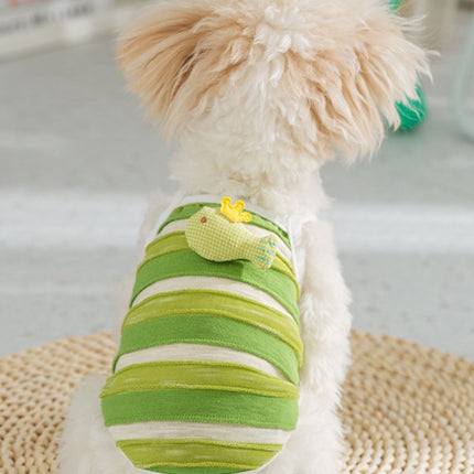 Stylish Striped Breathable Pet Top
