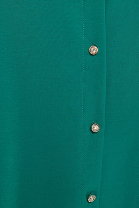Collared Button Down Long Sleeve Top
