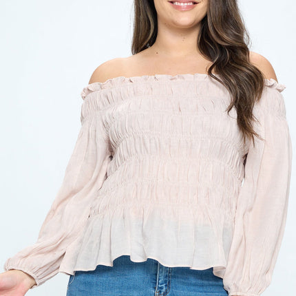 Off Shoulder Long Sleeve Top