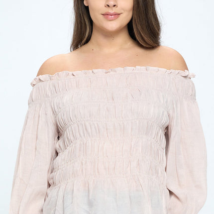 Off Shoulder Long Sleeve Top