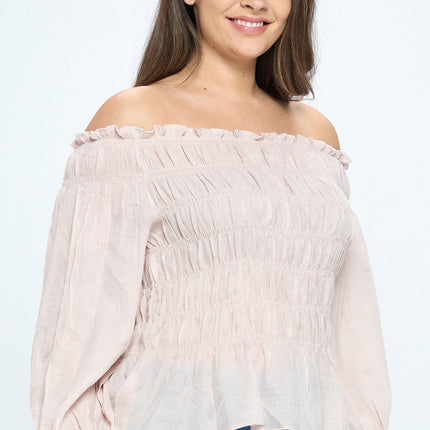 Off Shoulder Long Sleeve Top