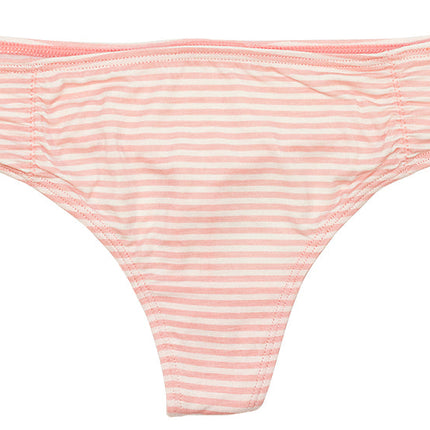Pink Striped Modal Thong