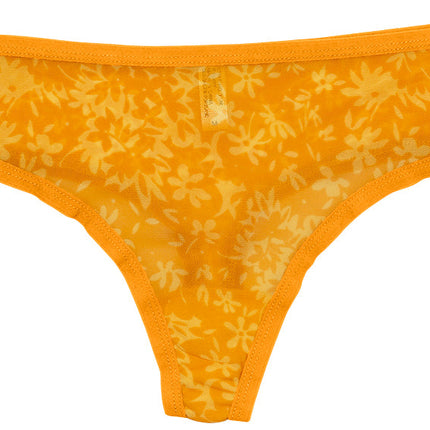 Sunny Poppy Mesh Thong – Lightweight & XS–2X