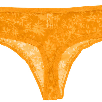 Sunny Poppy Mesh Thong – Lightweight & XS–2X