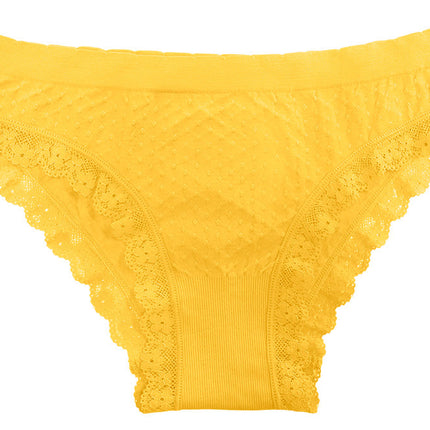 Scalloped Dot and Lace Seamless Tag Free Bikini