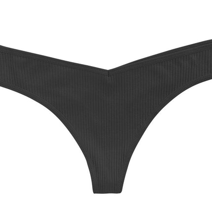 Cotton Rib Thong