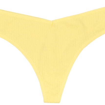 Cotton Rib Thong