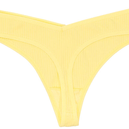 Cotton Rib Thong