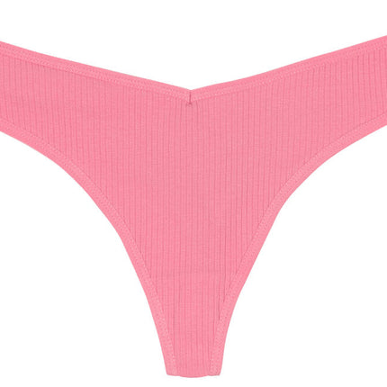 Cotton Rib Thong