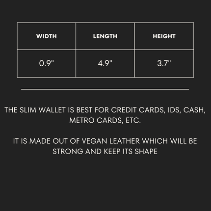 K-Pop Demon Hunters x Zoey Edition | Slim Wallet x Vegan Leather