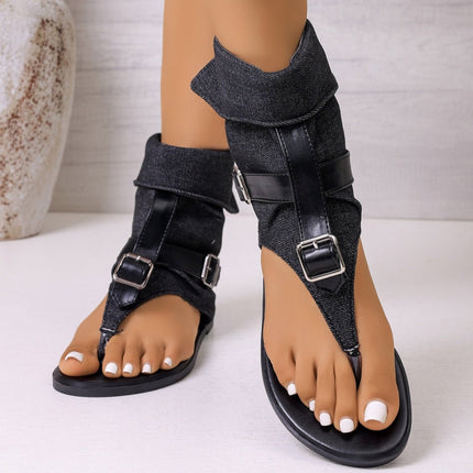 Trendy Open Toe Sandals With Buckle