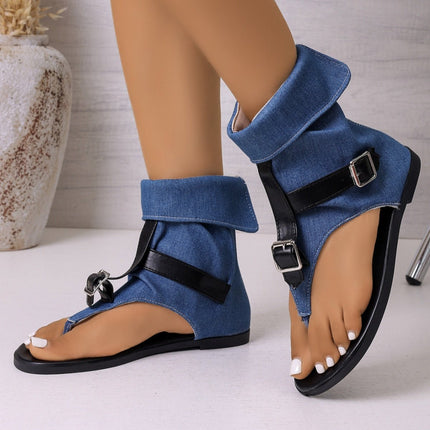 Trendy Open Toe Sandals With Buckle
