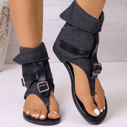 Trendy Open Toe Sandals With Buckle