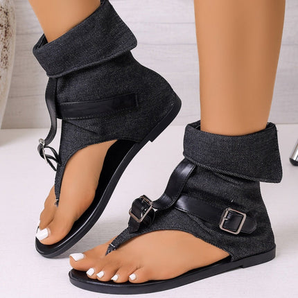 Trendy Open Toe Sandals With Buckle