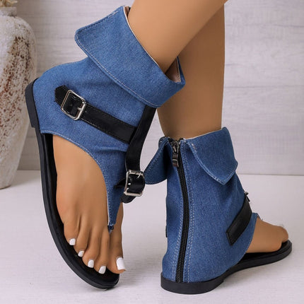 Trendy Open Toe Sandals With Buckle