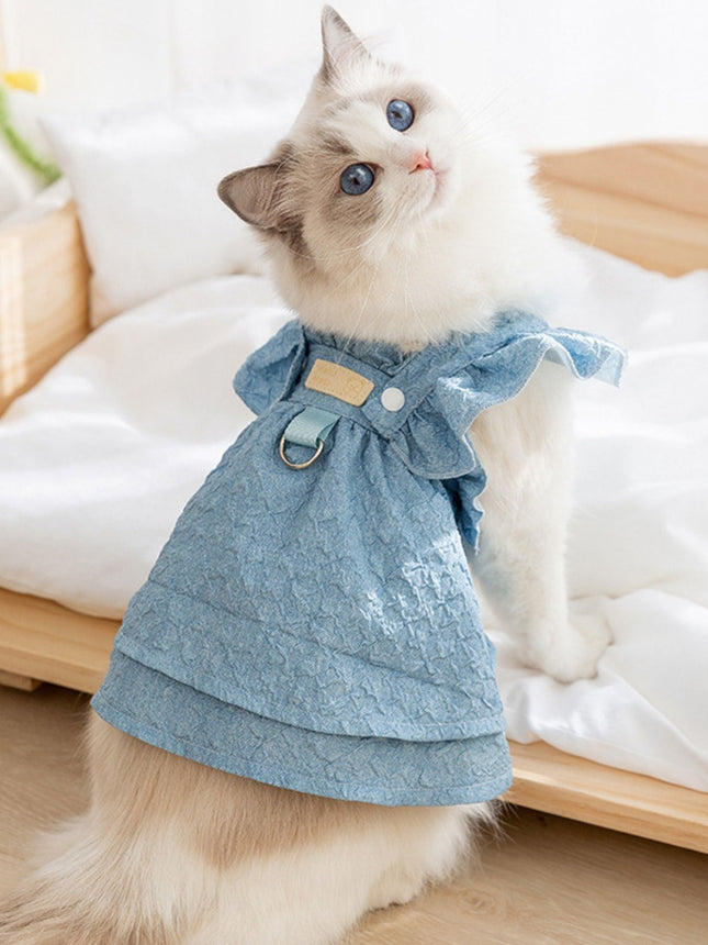 Trendy Stylish Ruffled Pet Dress
