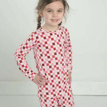 Checkered Bamboo Pajama Set