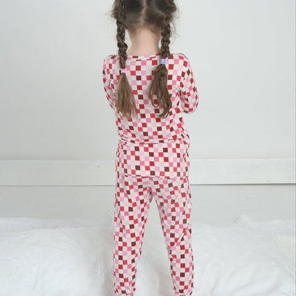 Checkered Bamboo Pajama Set