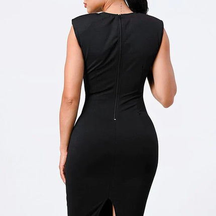 Fishnet Bodycon Midi Dress
