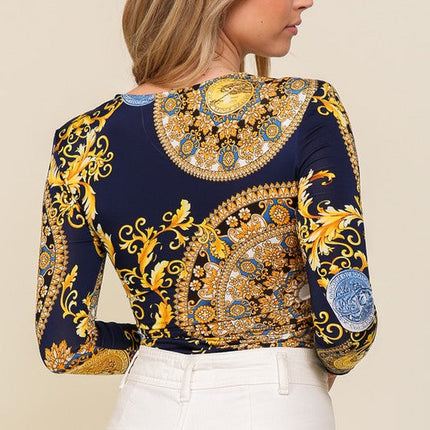 Venezia long sleeve bodysuit