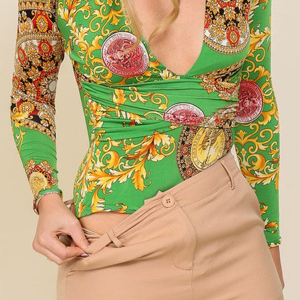 Venezia long sleeve bodysuit
