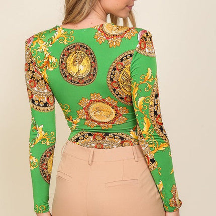 Venezia long sleeve bodysuit