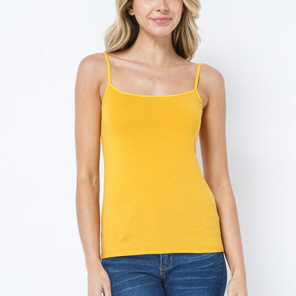 Essential Stretch Cotton Cami Tank