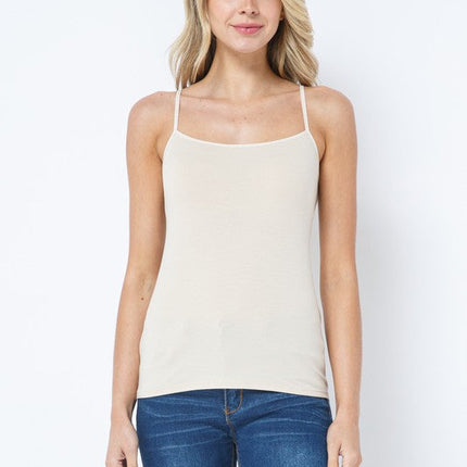 Essential Stretch Cotton Cami Tank