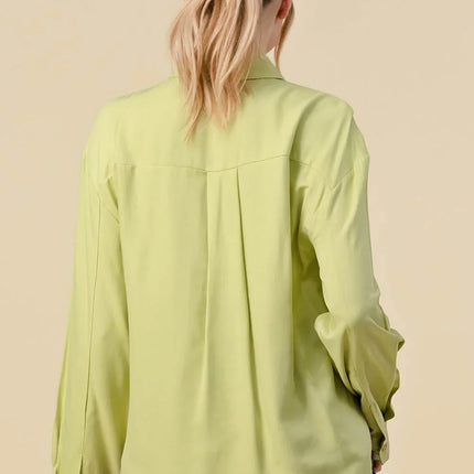 BASIC COLLARED BUTTON DOWN LONG SLEEVES SHIRTS