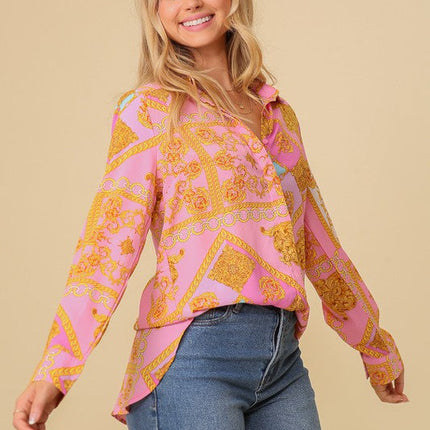 Chiffon Print Blouse