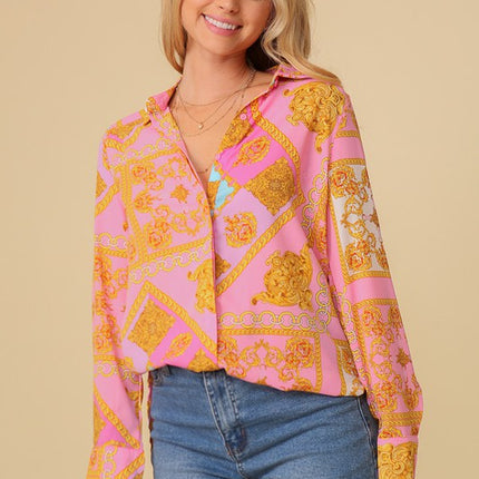 Chiffon Print Blouse