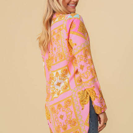 Chiffon Print Blouse