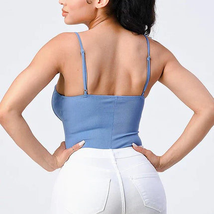 SCUBA RING ZIP-UP CAMI BODYSUIT