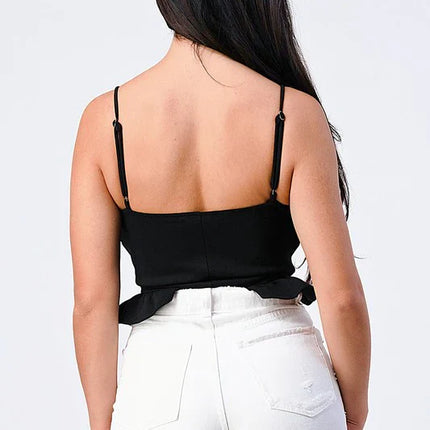 SCUBA SIDE FRILLED CAMI BODYSUIT