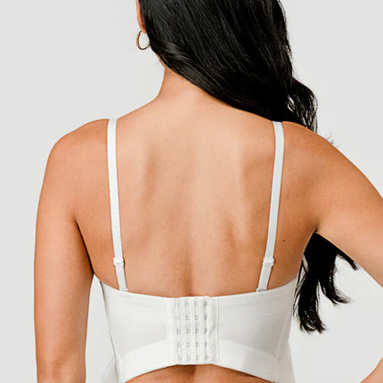BUTTERFLY BOW FLORAL TRIM KNOT BUSTIER CROP TOP