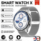 Silver mesh belt / For OPPO DT Watch X